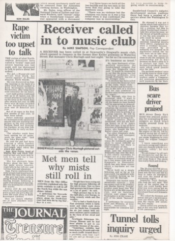 The Journal report on Dingwalls closing in 1983.